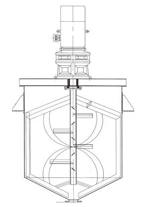 U型旋轉(zhuǎn)式真石漆攪拌機(jī)